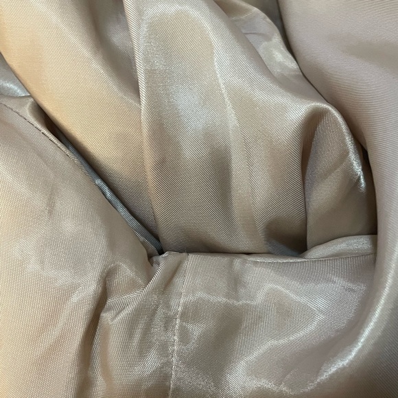 NWT Catherine Malandrino sz 2 100% Lyocell Light weight jacket Beige w/ Pockets - Picture 12 of 12